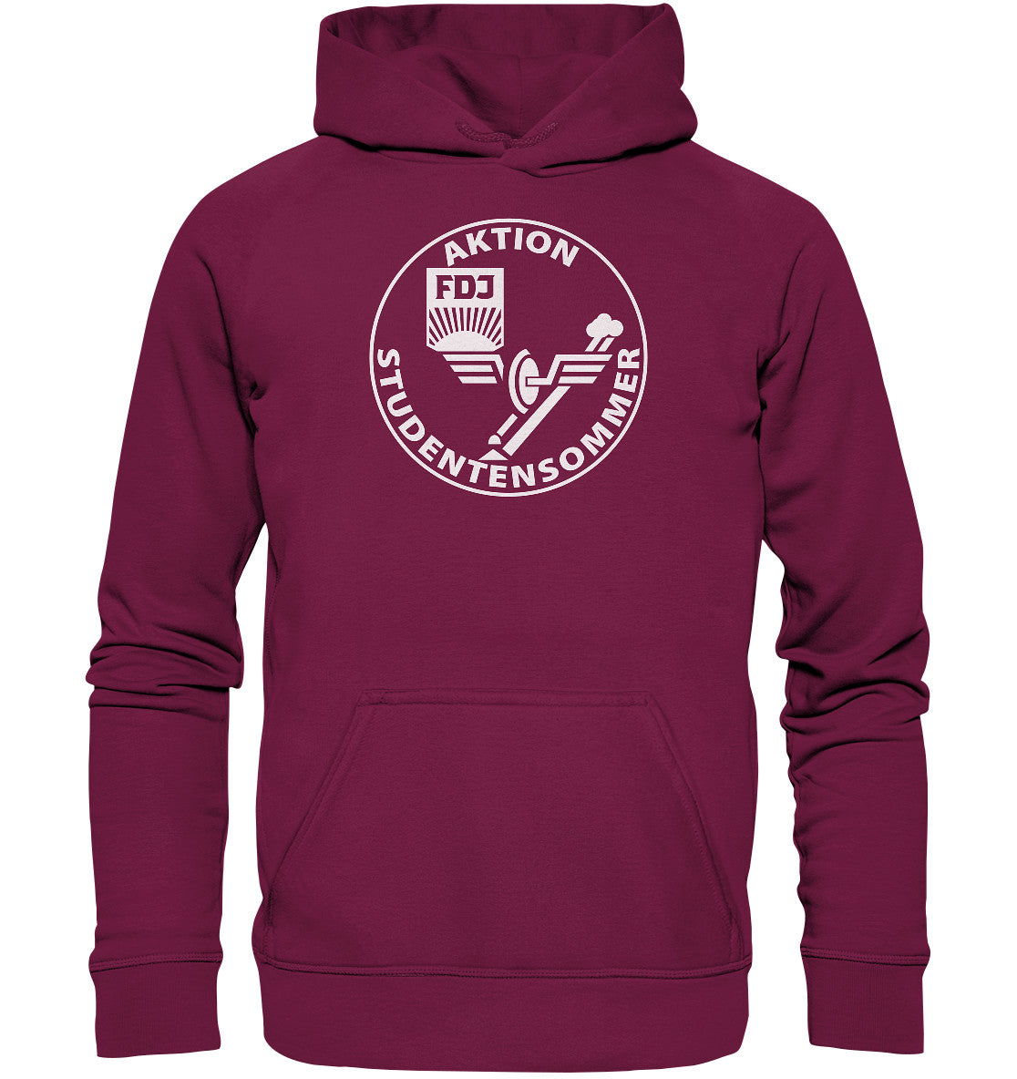 DDR Ostalgie Kapuze / Hoodie Unisex • FDJ AKTION STUDENTENSOMMER