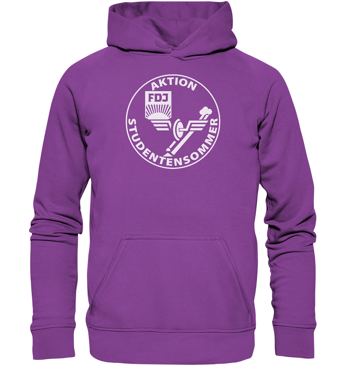 DDR Ostalgie Kapuze / Hoodie Unisex • FDJ AKTION STUDENTENSOMMER