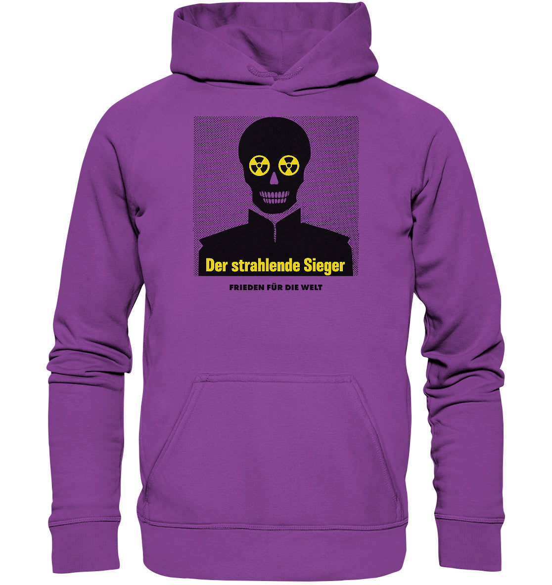 DDR Ostalgie Kapuze / Hoodie Unisex • DER STRAHLENDE SIEGER - FRIEDEN FÜR DIE WELT!