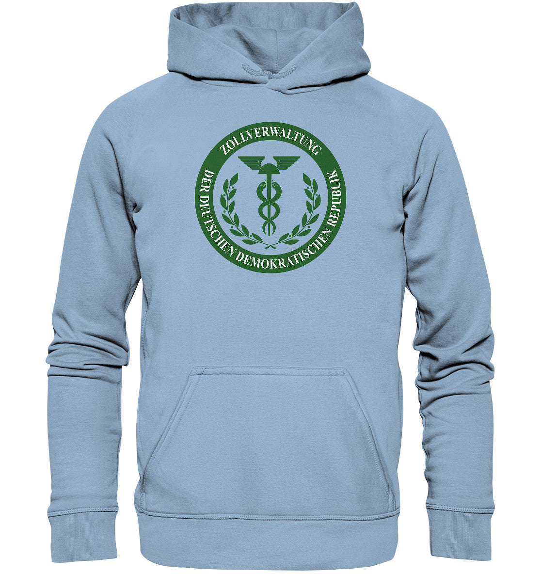 DDR Ostalgie Kapuze / Hoodie Unisex • ZOLLVERWALTUNG DER DDR