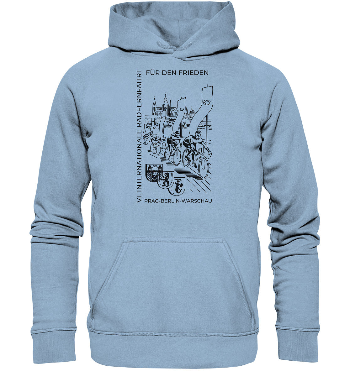 DDR Ostalgie Kapuze / Hoodie Unisex • 6. INTERNATIONALE FRIEDENSFAHRT - Basic Unisex Hoodie