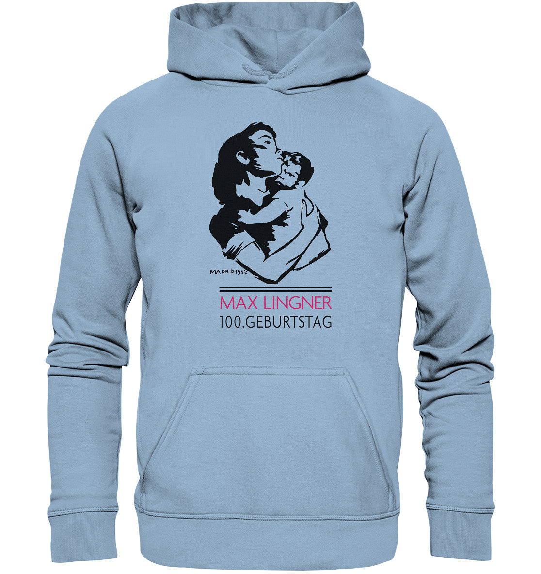 DDR Ostalgie Kapuze / Hoodie Unisex • 100. GEBURTSTAG MAX LINGNER