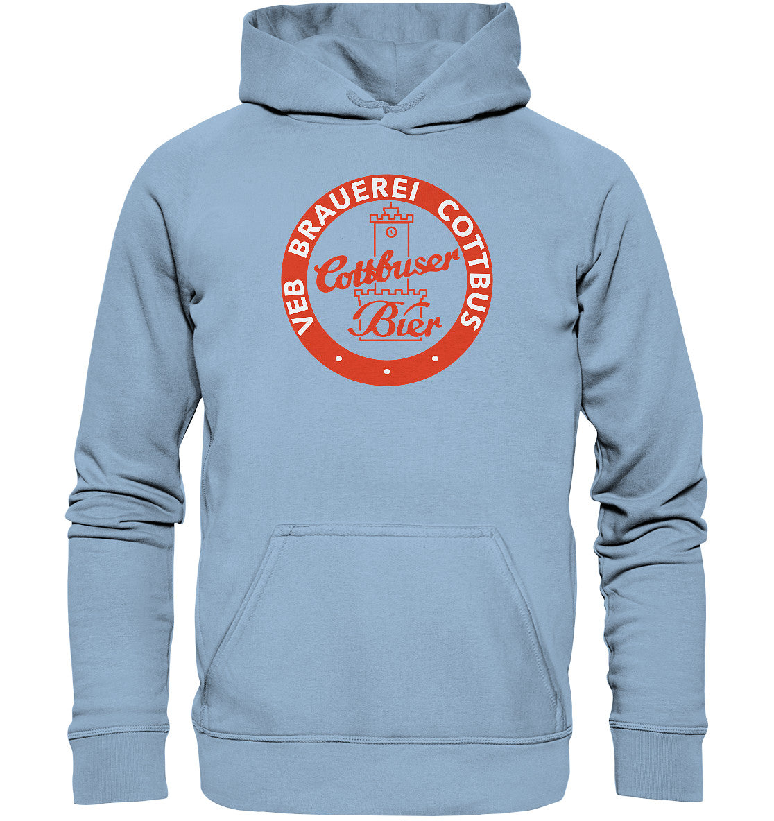 DDR Ostalgie Kapuze / Hoodie Unisex • VEB BRAUEREI COTTBUS