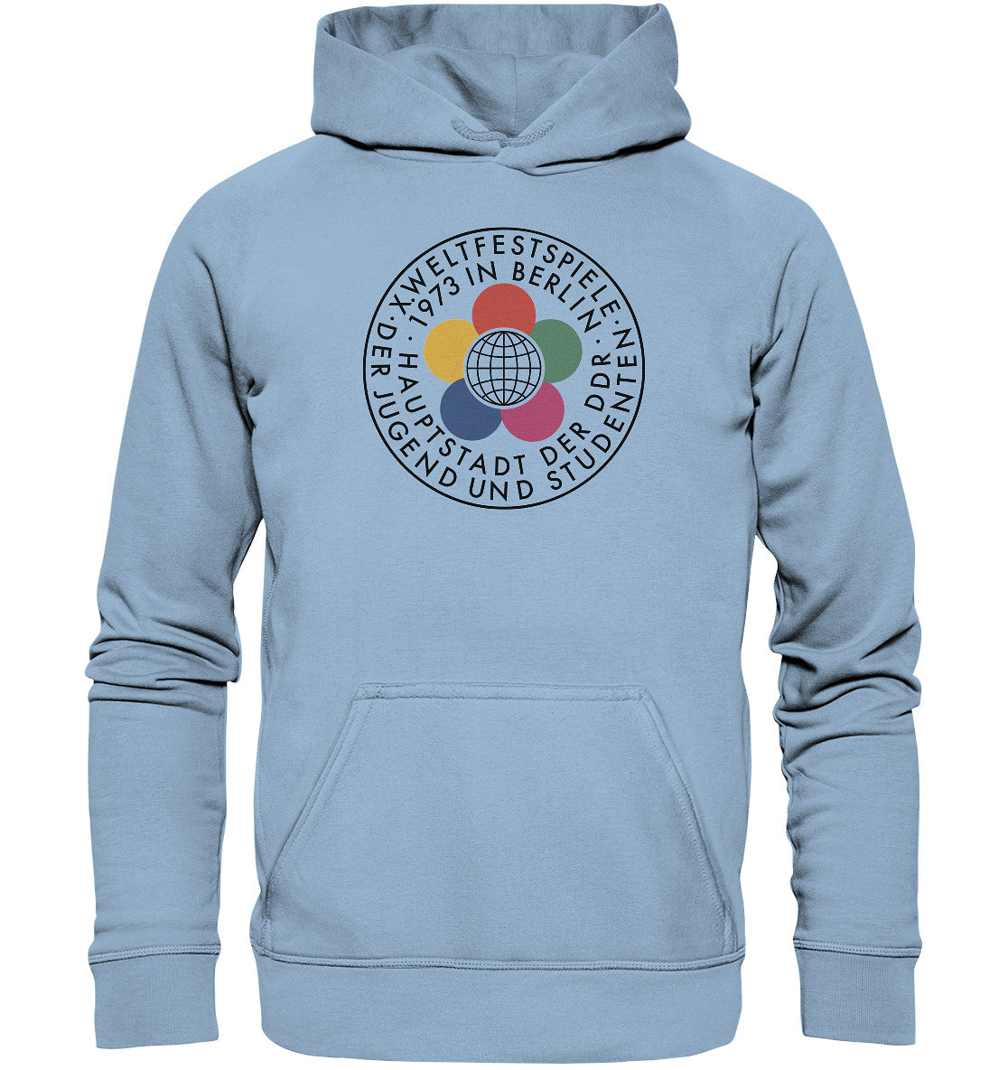 DDR Ostalgie Kapuze / Hoodie Unisex • WELTFESTSPIELE 1973 - HELL