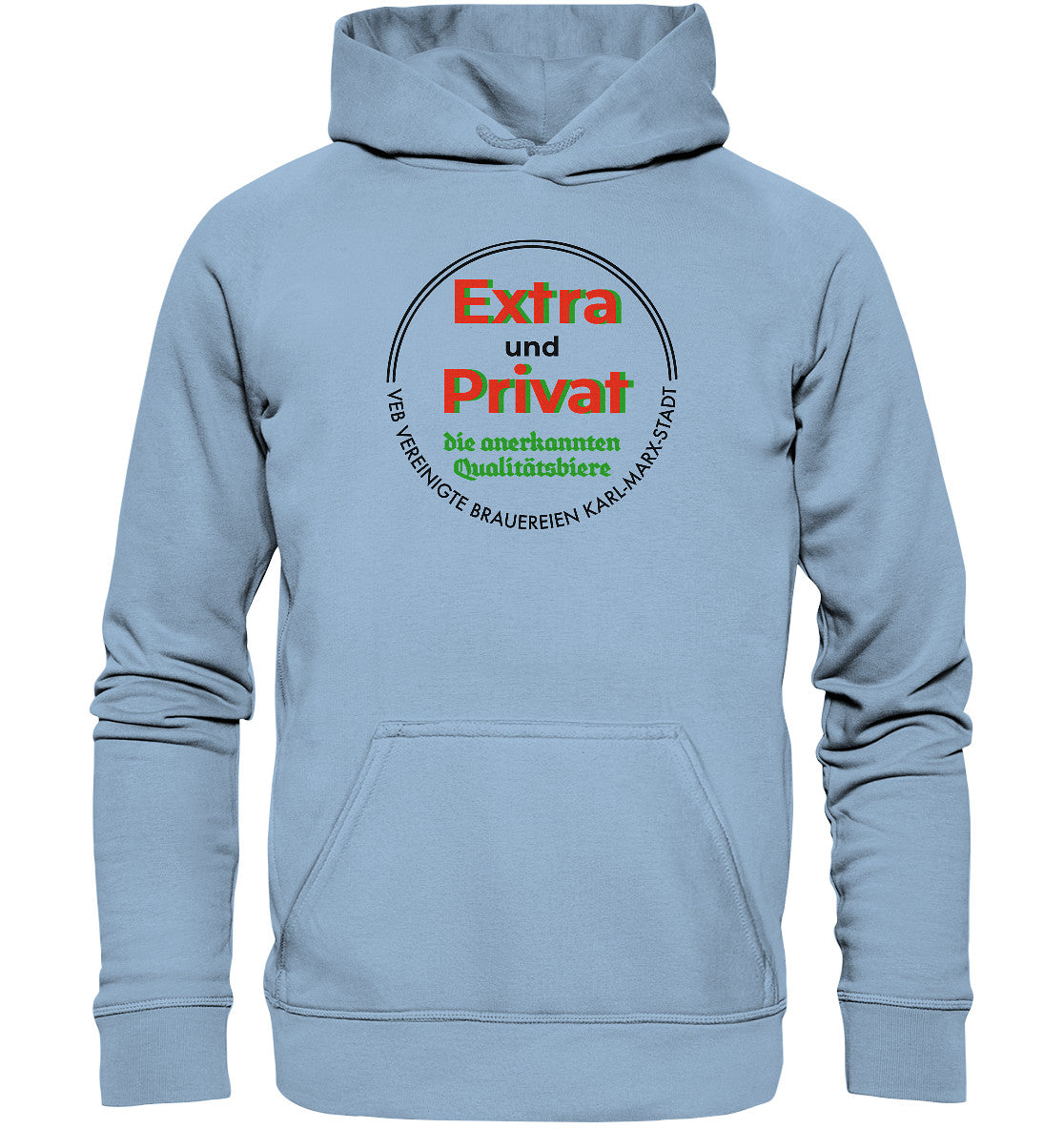 DDR Ostalgie Kapuze / Hoodie Unisex • VEB BRAUEREIEN KARL-MARX-STADT