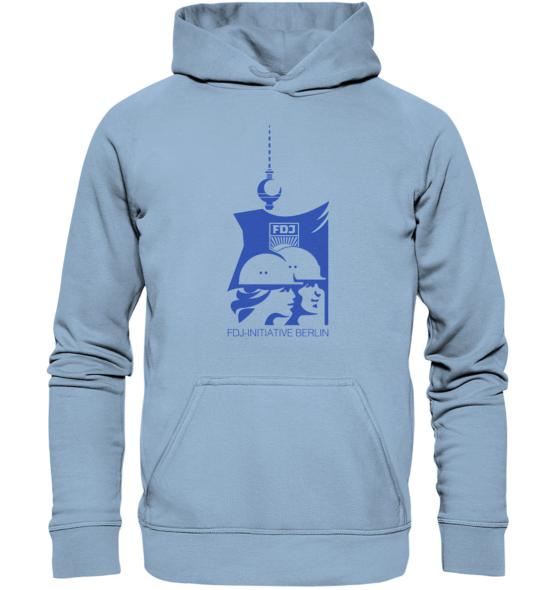 DDR Ostalgie Kapuze / Hoodie Unisex • FDJ-INITIATIVE BERLIN