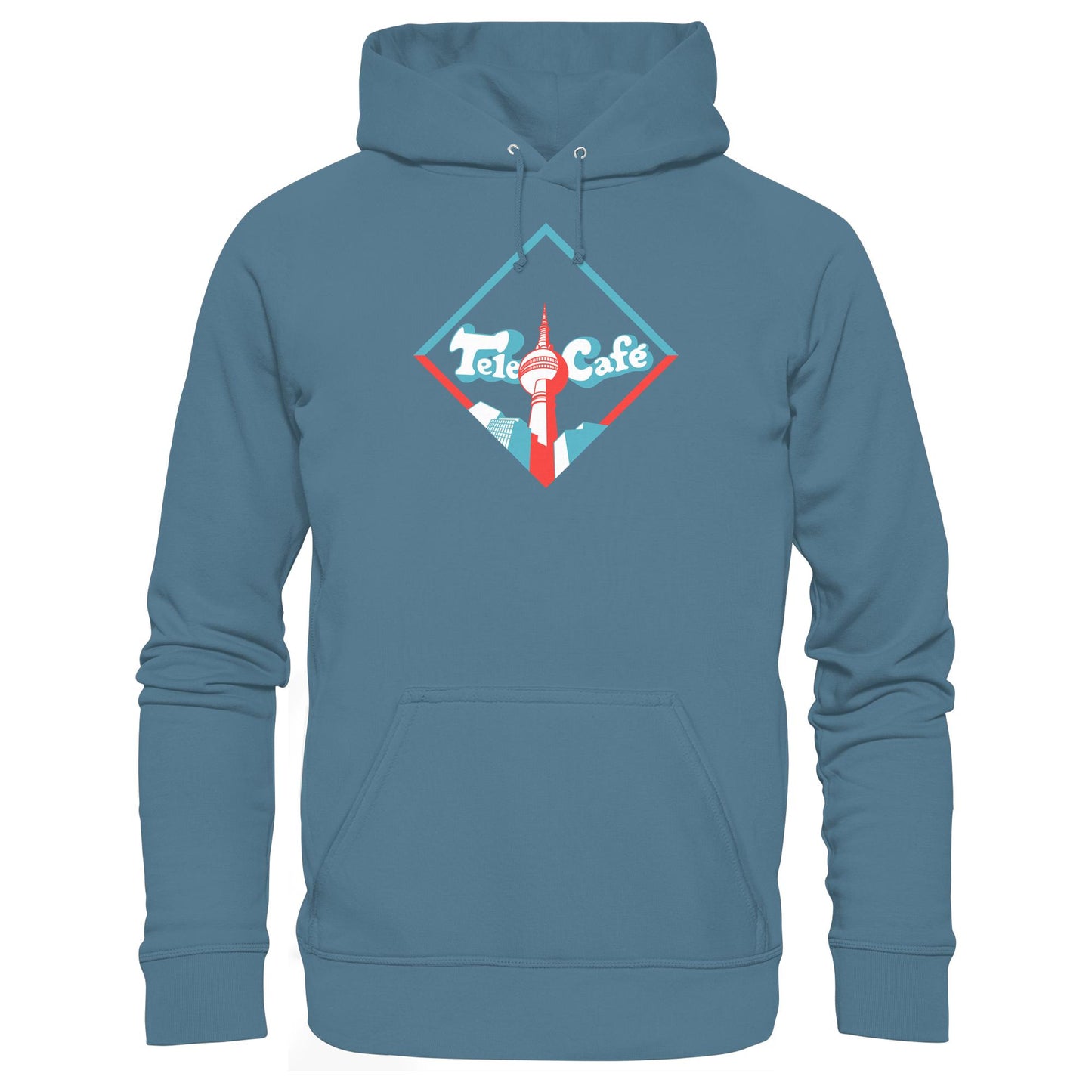 DDR Ostalgie Kapuze / Hoodie Unisex • TELE CAFÉ IM FERNSEHTURM BERLIN