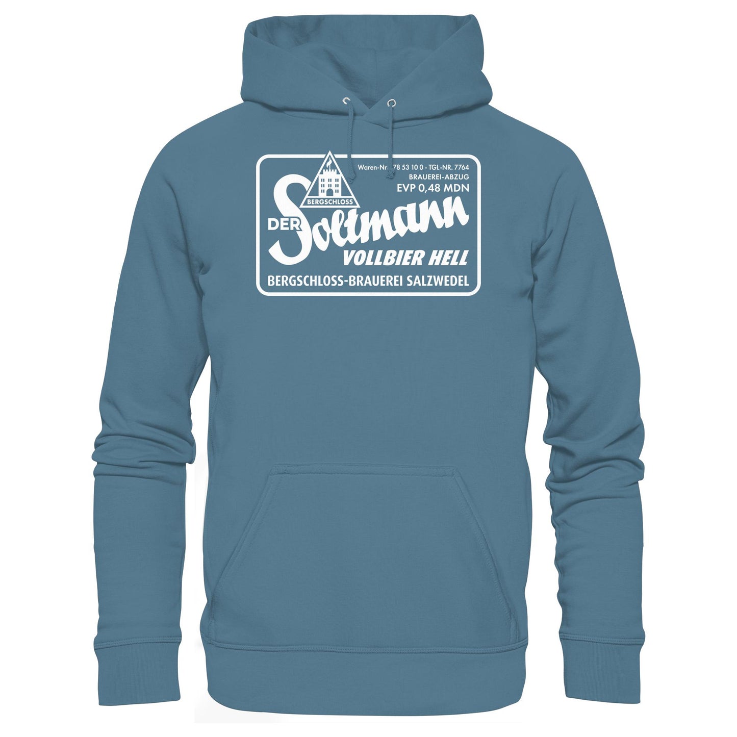 DDR Ostalgie Kapuze / Hoodie Unisex • BERGSCHLOSS SALZWEDEL SOLTMANN BIERE