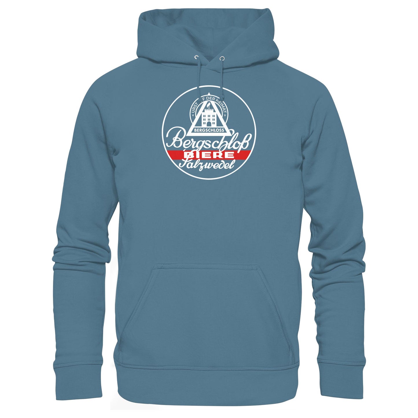 DDR Ostalgie Kapuze / Hoodie Unisex • BERGSCHLOSS BIERE SALZWEDEL