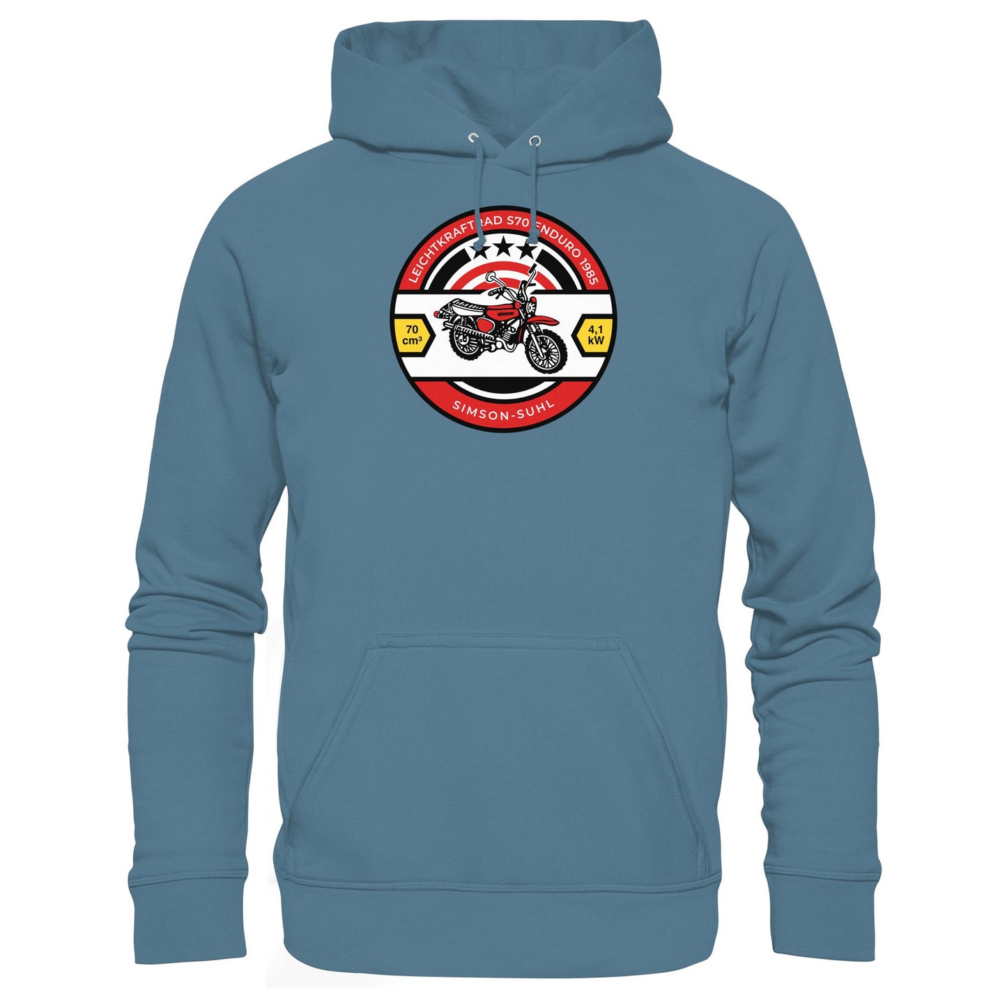 DDR Ostalgie Kapuze / Hoodie Unisex • SIMSON S70 - ORIGINAL BIERDECKEL