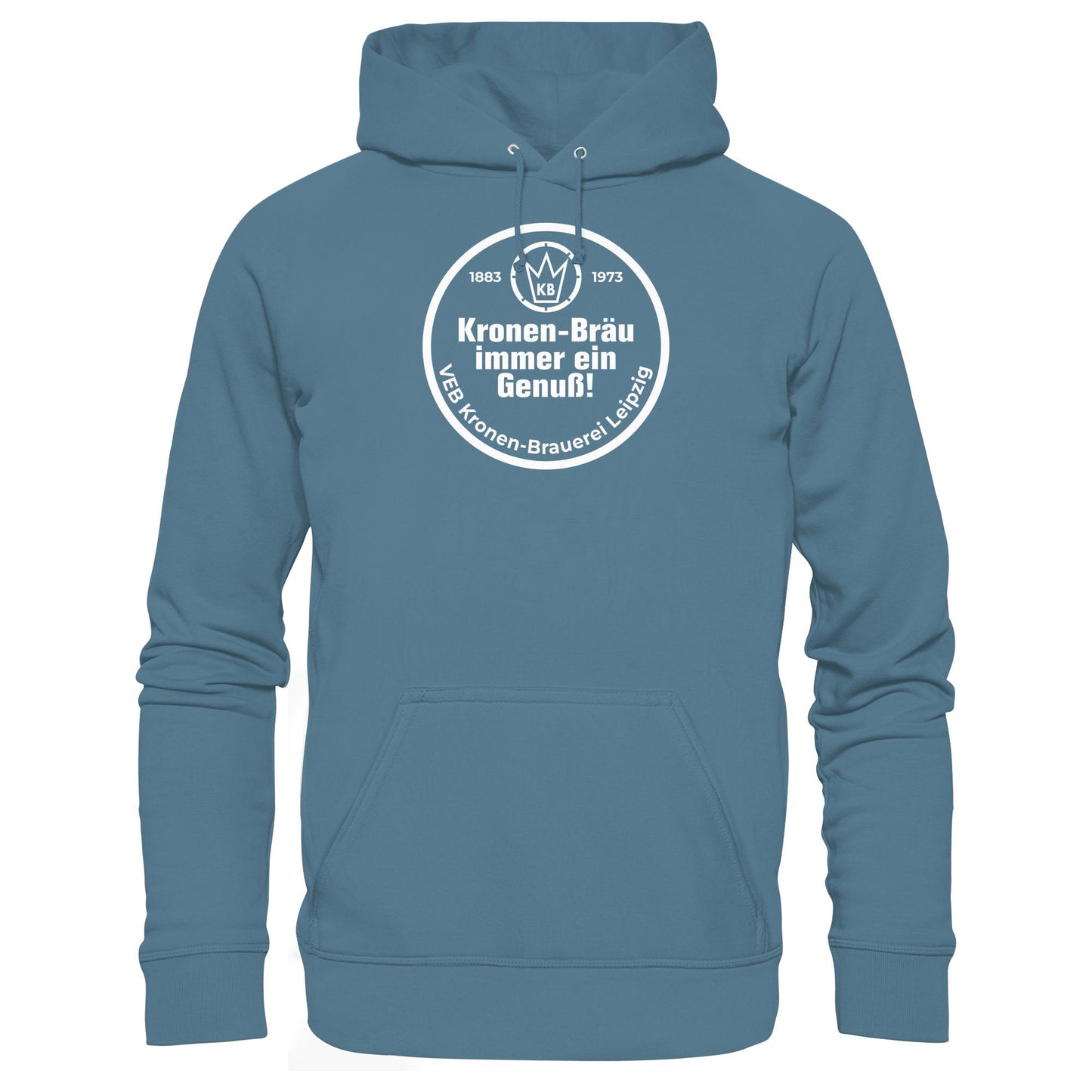 DDR Ostalgie Kapuze / Hoodie Unisex • VEB KRONEN-BRAUEREI BIER LEIPZIG