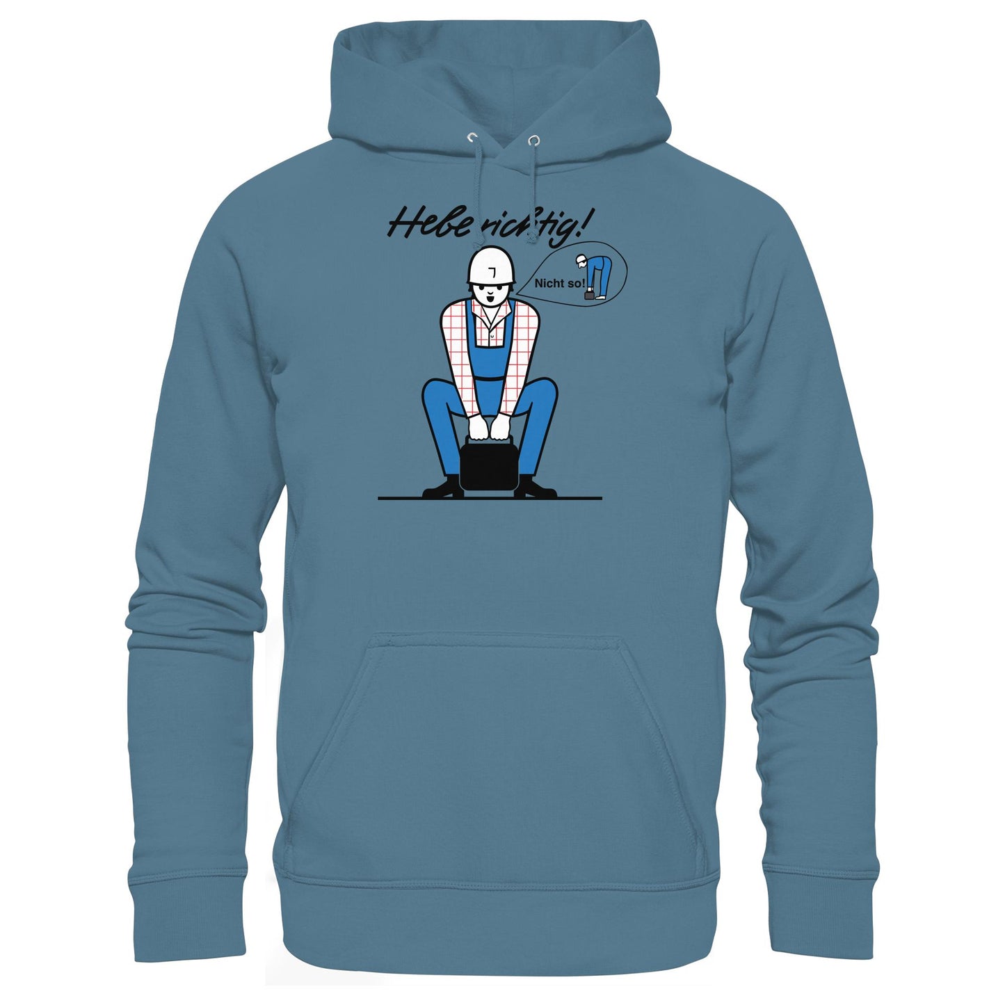 DDR Ostalgie Kapuze / Hoodie Unisex • HEBE RICHTIG! (ORIGINAL SCHILD)