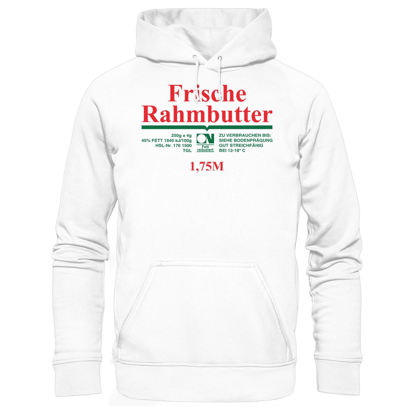 DDR Ostalgie Kapuze / Hoodie Unisex • FRISCHE RAHMBUTTER - KONSUM