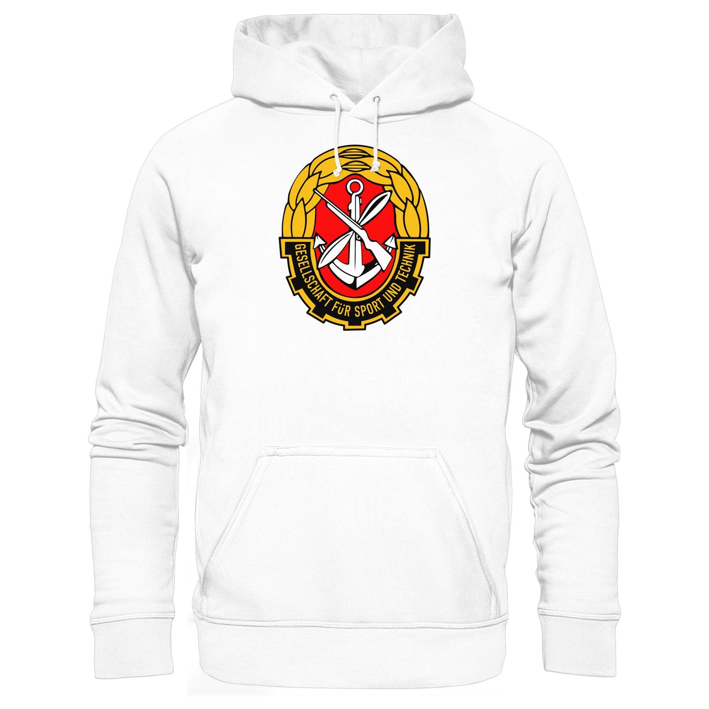 DDR Ostalgie Kapuze / Hoodie Unisex • GST - GESELLSCHAFT FÜR SPORT UND TECHNIK