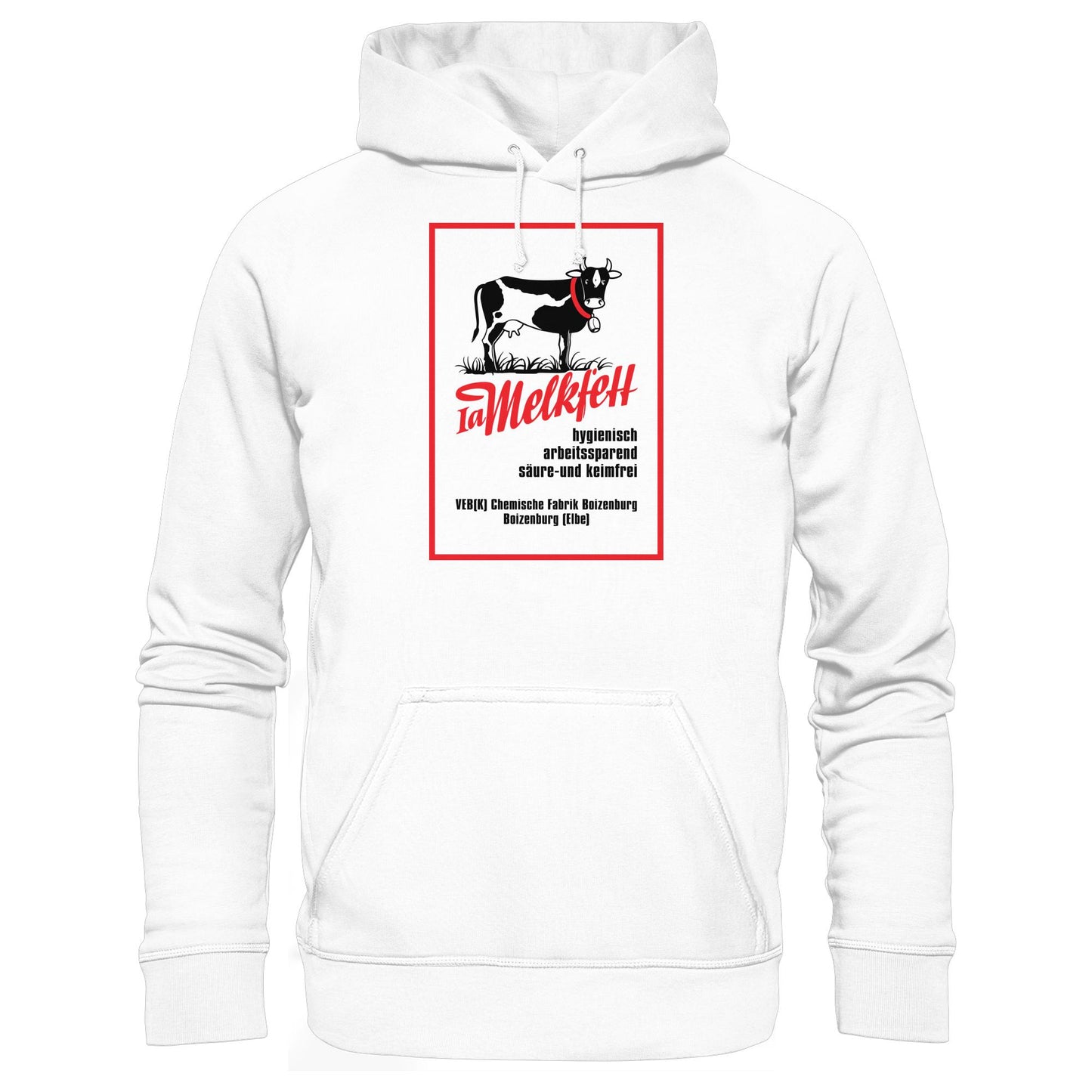 DDR Ostalgie Kapuze / Hoodie Unisex • 1A MELKFETT - VEB BOIZENBURG