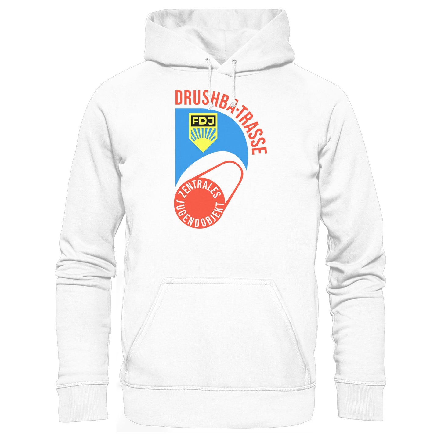 DDR Ostalgie Kapuze / Hoodie Unisex • DRUSCHBA TRASSE