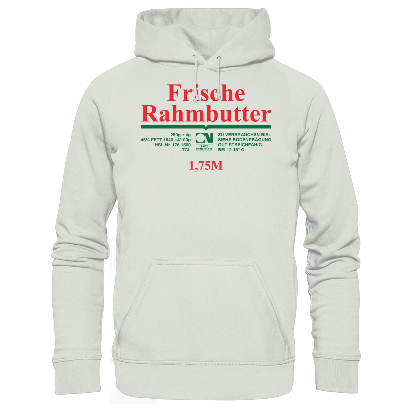 DDR Ostalgie Kapuze / Hoodie Unisex • FRISCHE RAHMBUTTER - KONSUM
