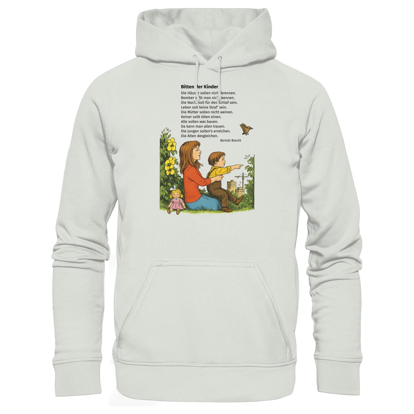 DDR Ostalgie Kapuze / Hoodie Unisex • BITTEN DER KINDER - UNSERE FIBEL