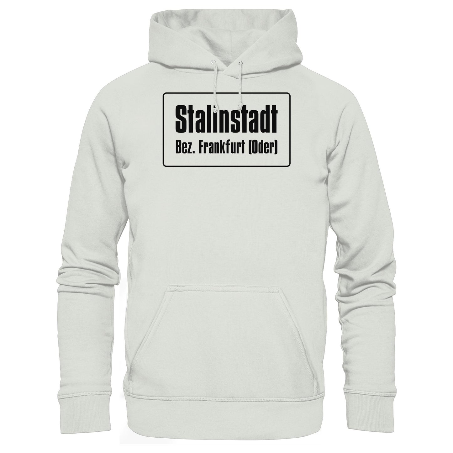 DDR Ostalgie Kapuze / Hoodie Unisex • STALINSTADT - EISENHÜTTENKOMBINAT OST EKO (ORIGINAL-SCHILD)