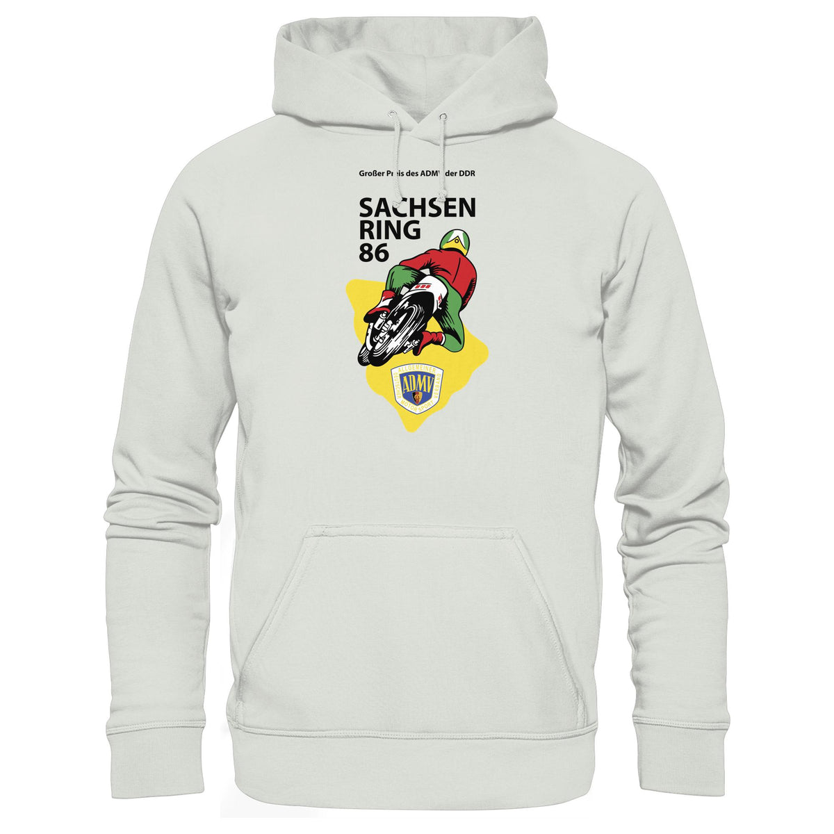 DDR Ostalgie Kapuze / Hoodie Unisex • GROSSER PREIS DER DDR - SACHSENRING 1986