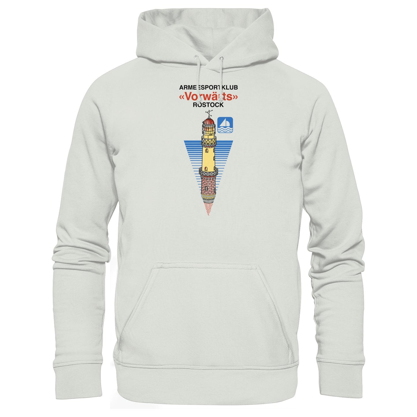 DDR Ostalgie Kapuze / Hoodie Unisex • ARMEESPORTKLUB VORWÄRTS ROSTOCK
