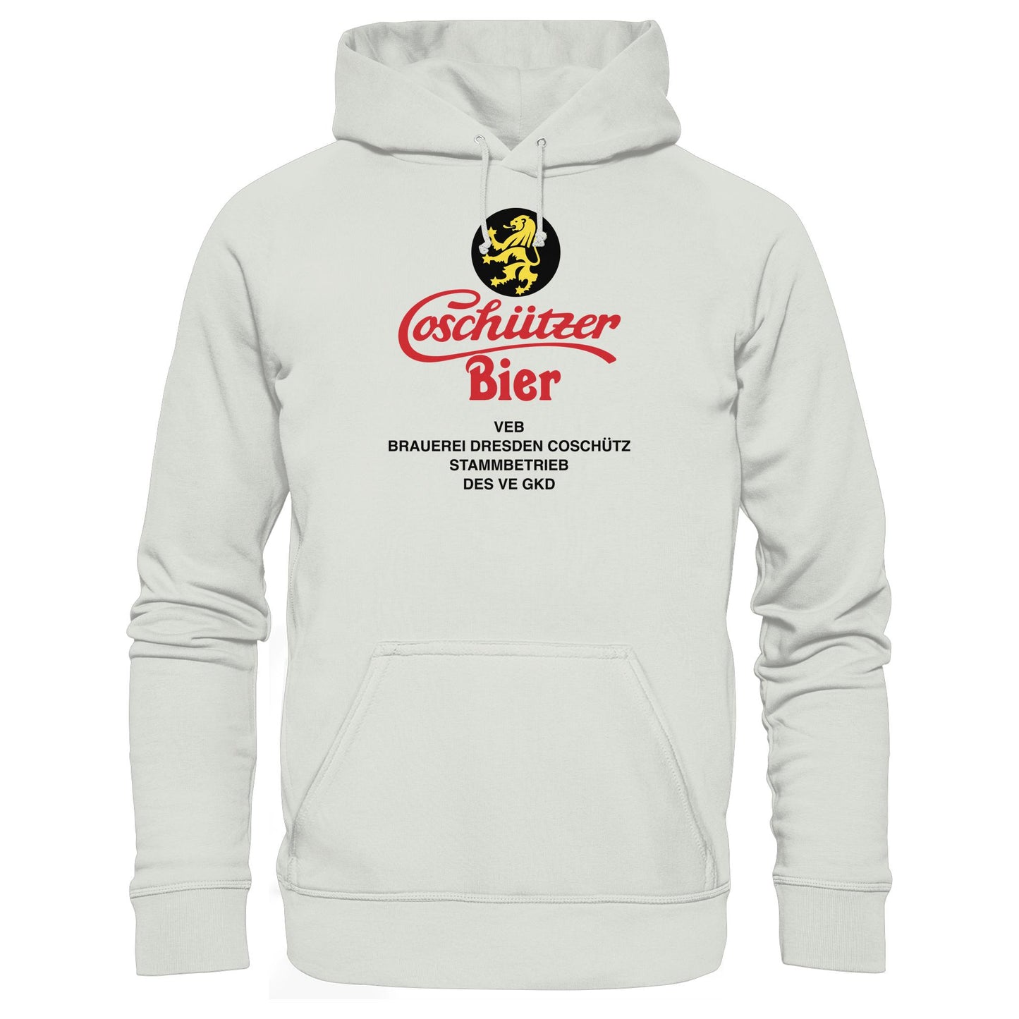 DDR Ostalgie Kapuze / Hoodie Unisex • COSCHÜTZER BIER - VEB BRAUER DRESDEN