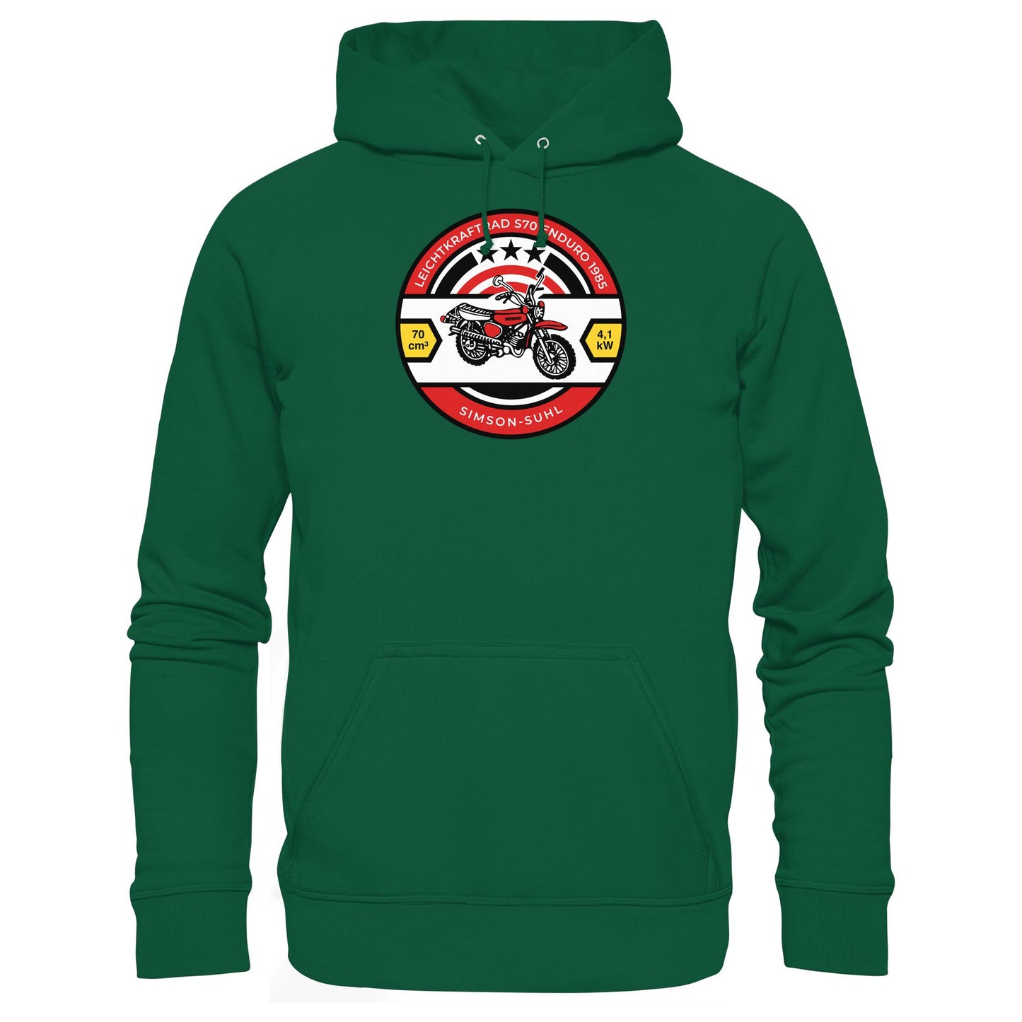 DDR Ostalgie Kapuze / Hoodie Unisex • SIMSON S70 - ORIGINAL BIERDECKEL