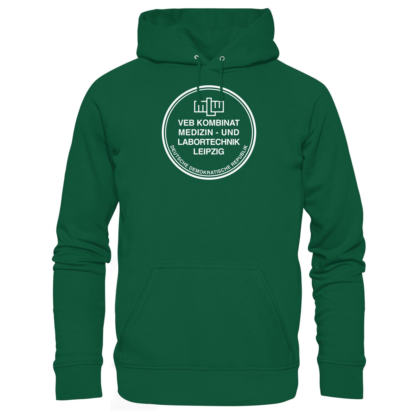 DDR Ostalgie Kapuze / Hoodie Unisex • VEB KOMBINAT MEDIZIN- UND LABORTECHNIK LEIPZIG