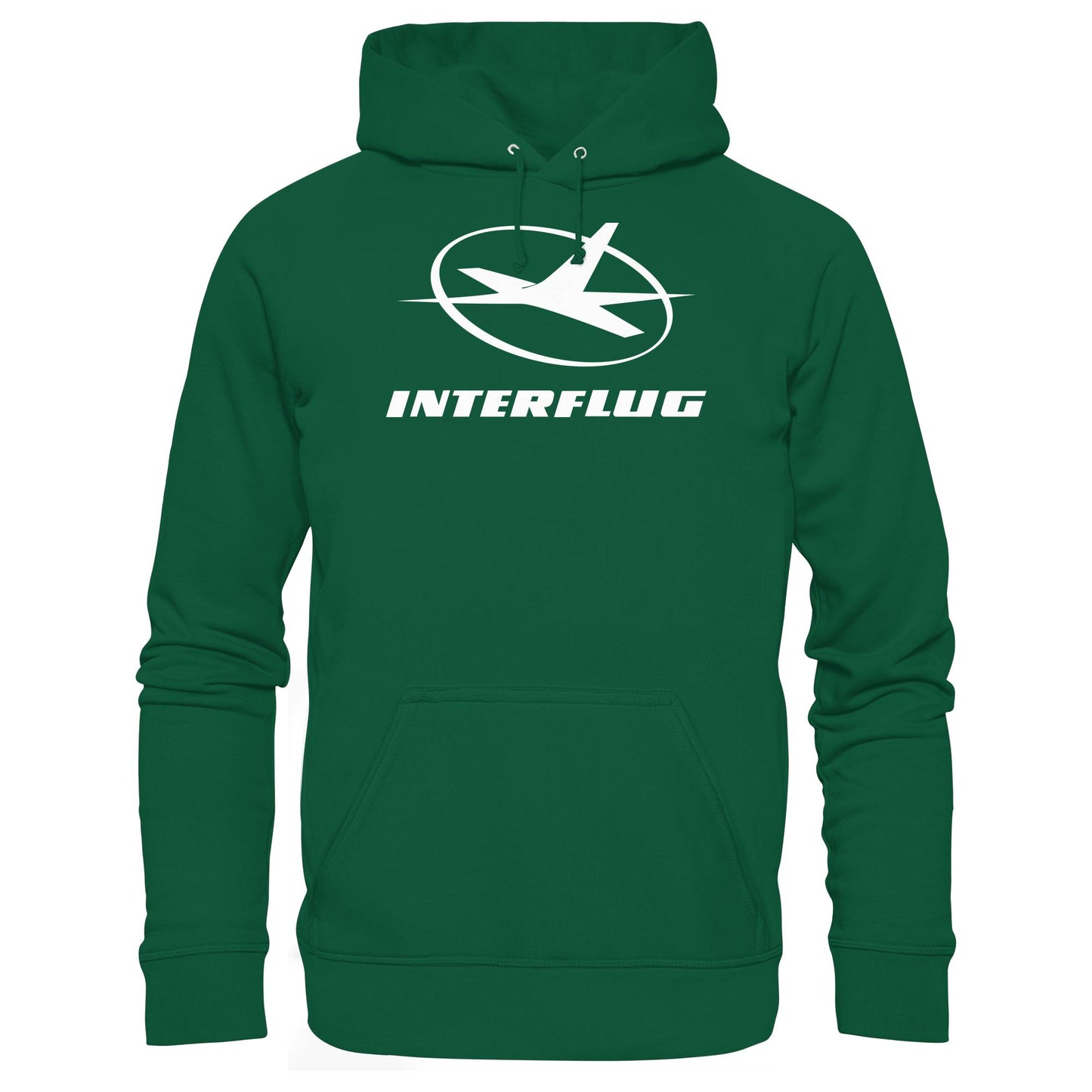 DDR Ostalgie Kapuze / Hoodie Unisex • INTERFLUG MONOCHROM