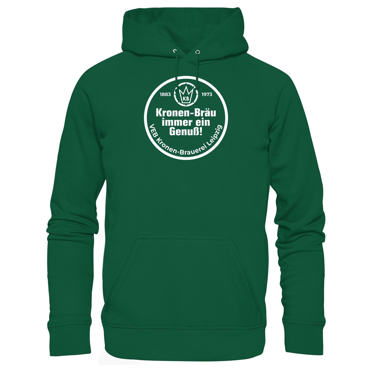 DDR Ostalgie Kapuze / Hoodie Unisex • VEB KRONEN-BRAUEREI BIER LEIPZIG