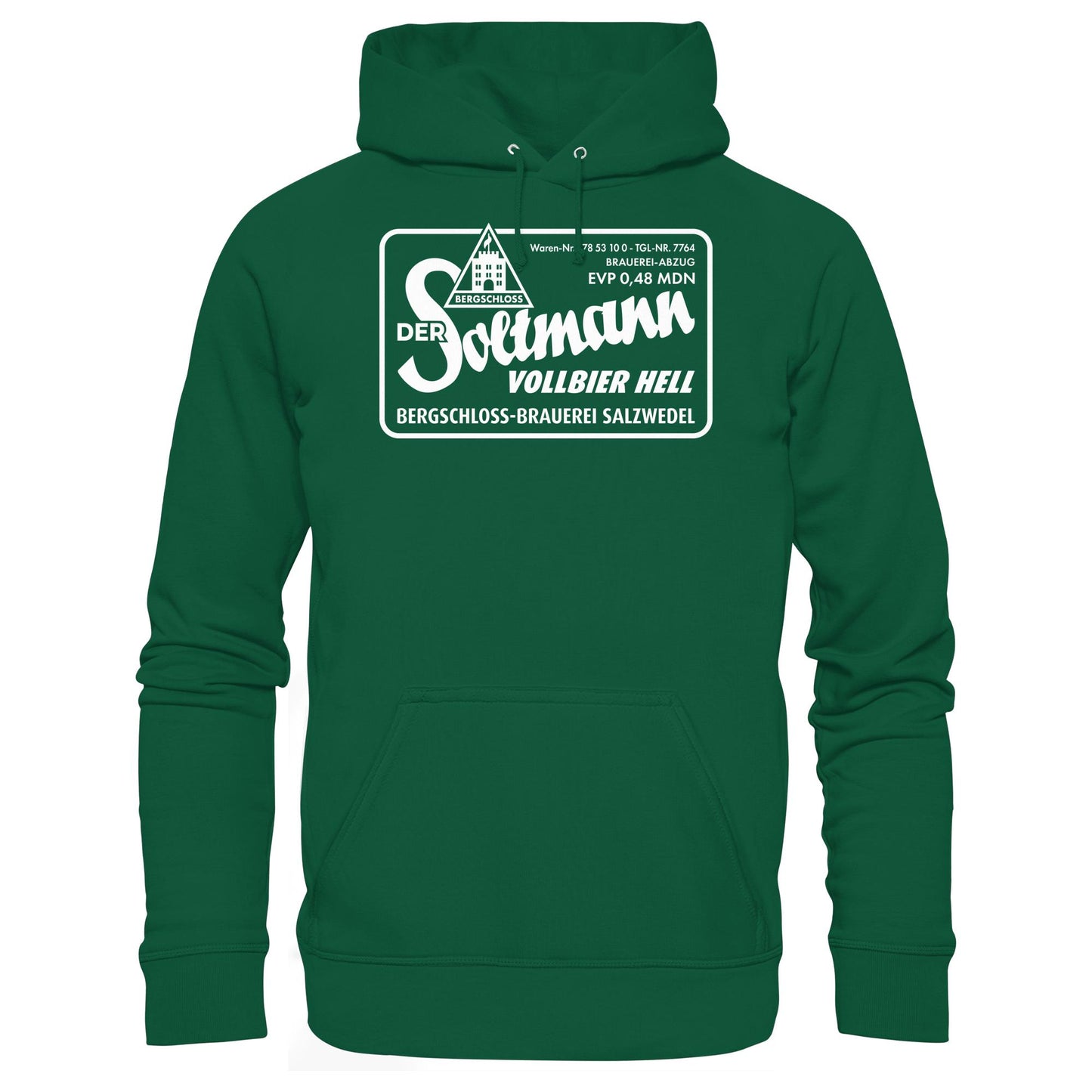 DDR Ostalgie Kapuze / Hoodie Unisex • BERGSCHLOSS SALZWEDEL SOLTMANN BIERE