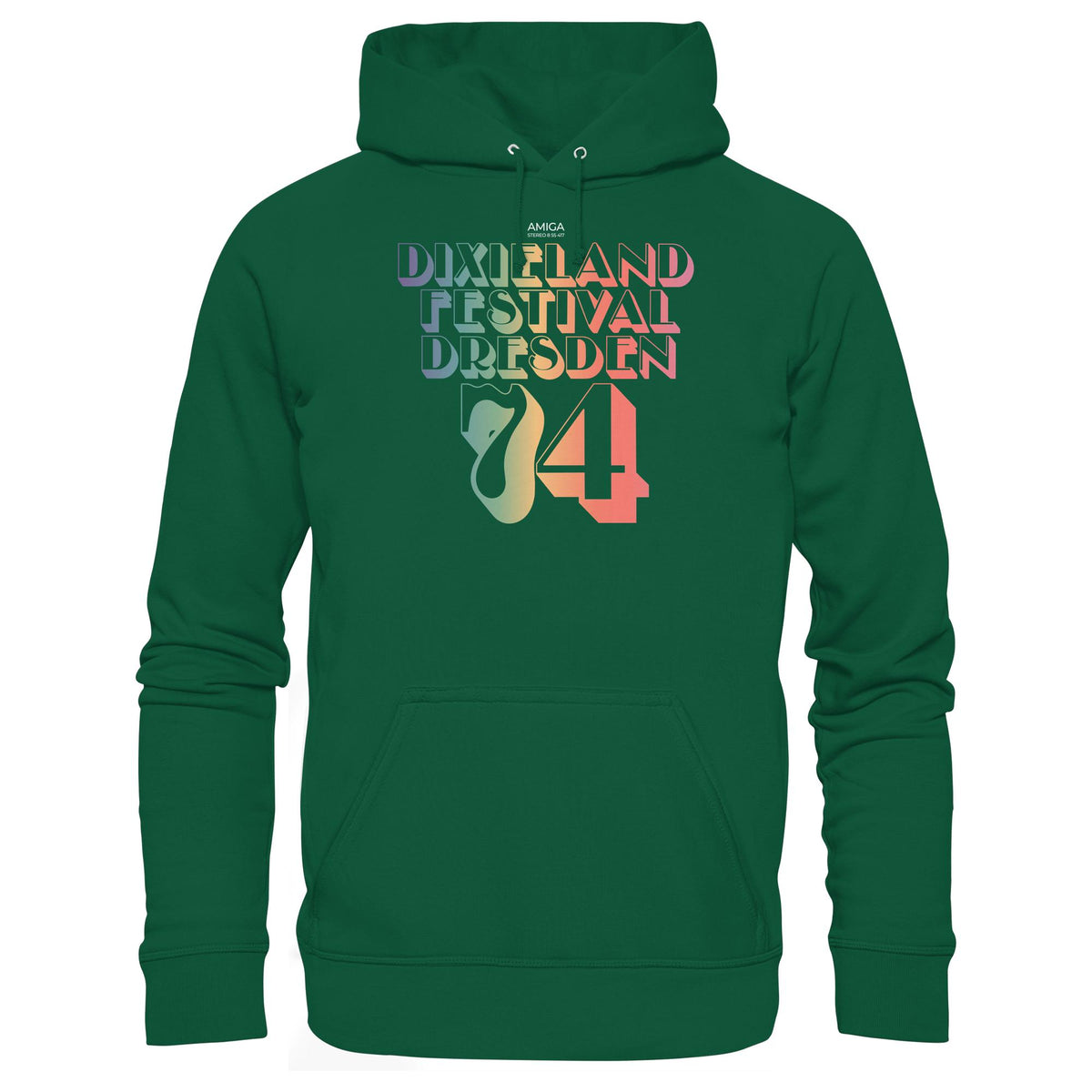 DDR Ostalgie Kapuze / Hoodie Unisex • DIXIELAND FESTIVAL DRESDEN 1974 (ORIGINAL-PLATTE)