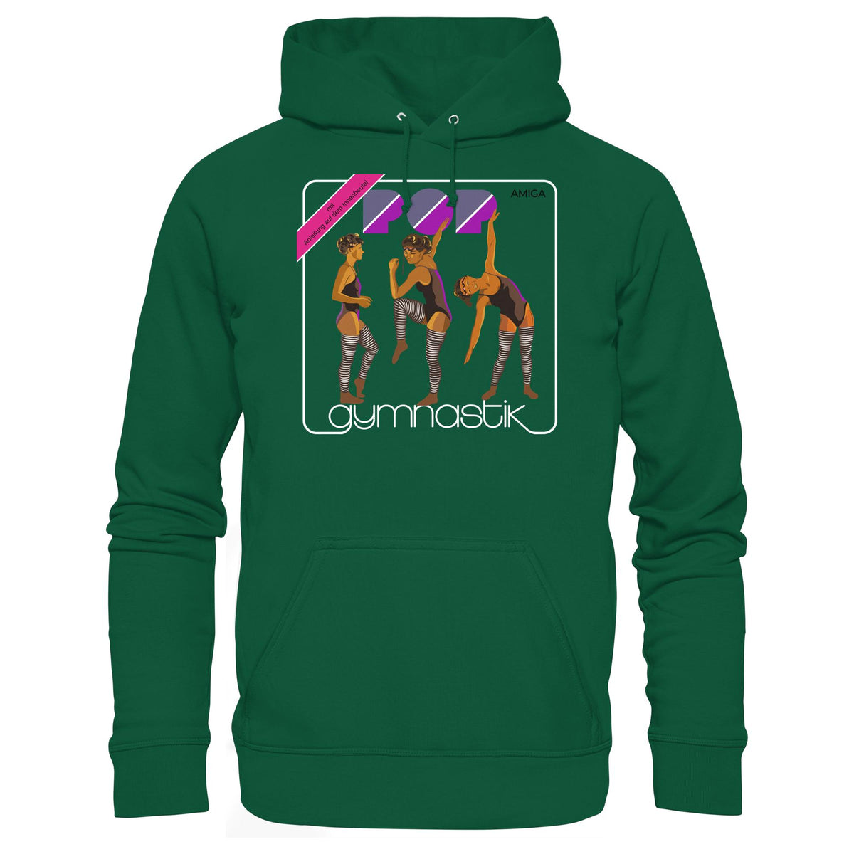 DDR Ostalgie Kapuze / Hoodie Unisex • AMIGA POP-GYMNASTIK (ORIGINAL PLATTENCOVER)