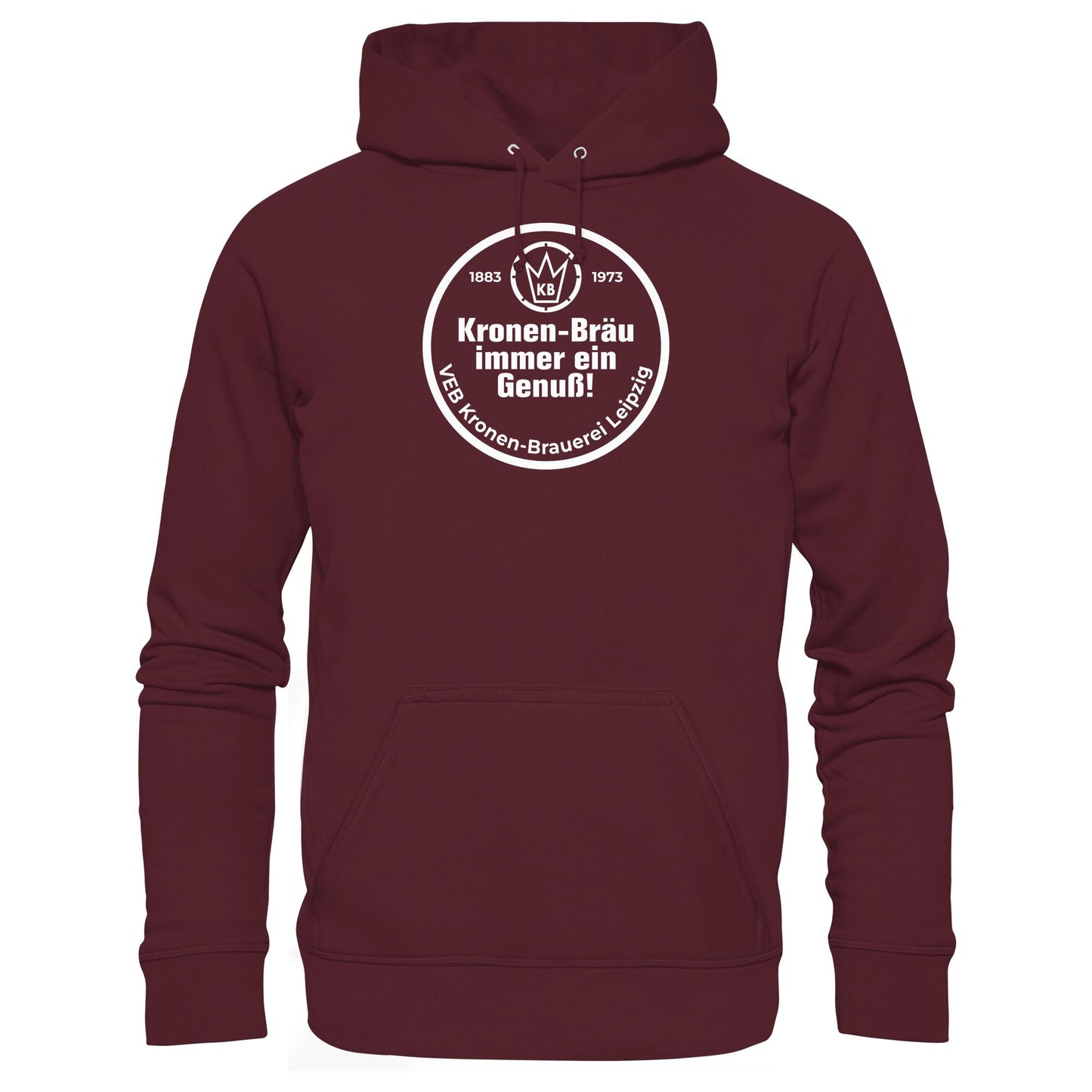 DDR Ostalgie Kapuze / Hoodie Unisex • VEB KRONEN-BRAUEREI BIER LEIPZIG