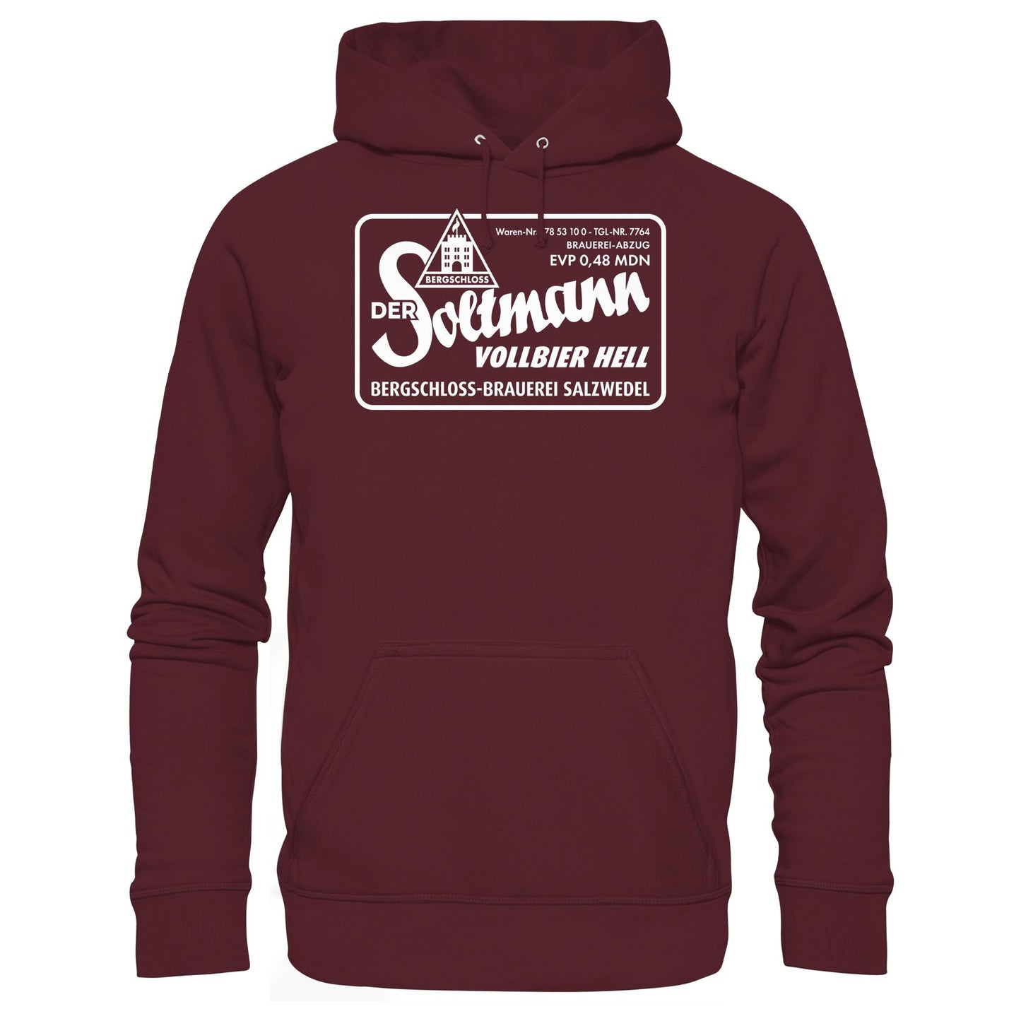 DDR Ostalgie Kapuze / Hoodie Unisex • BERGSCHLOSS SALZWEDEL SOLTMANN BIERE