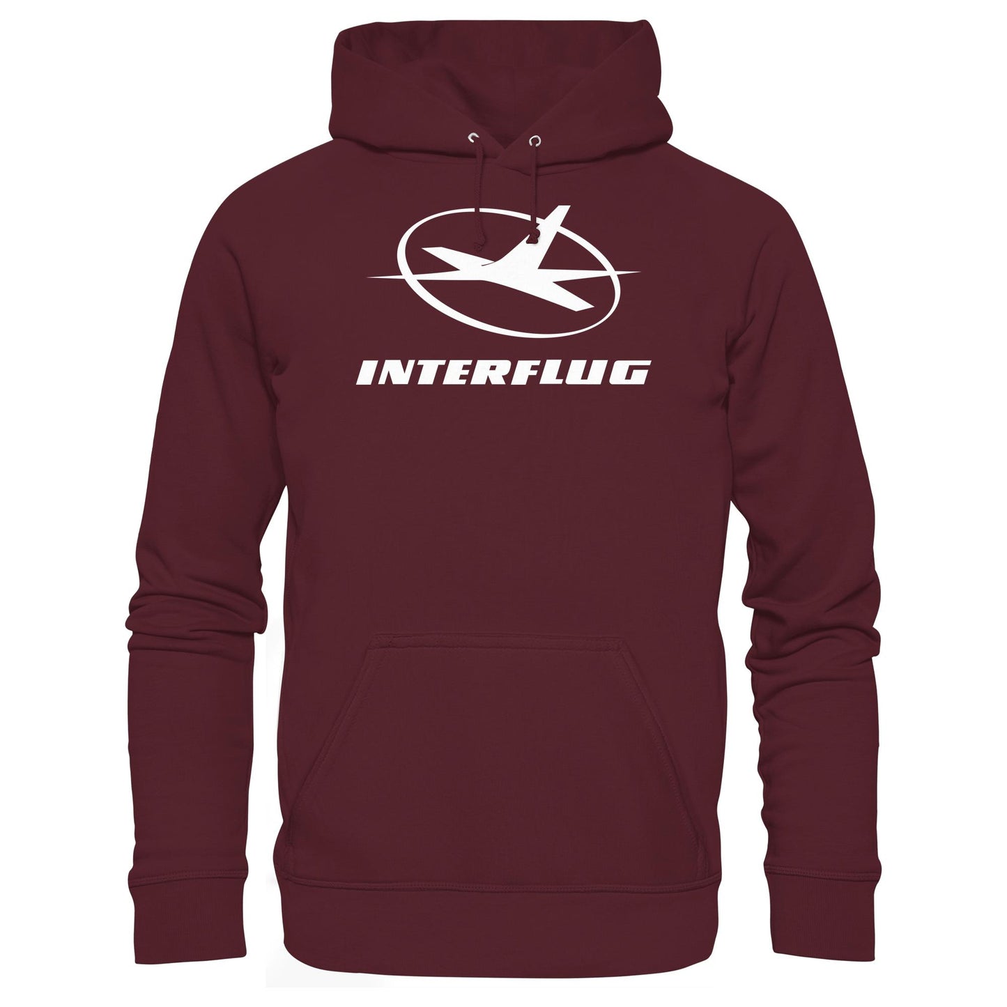 DDR Ostalgie Kapuze / Hoodie Unisex • INTERFLUG MONOCHROM