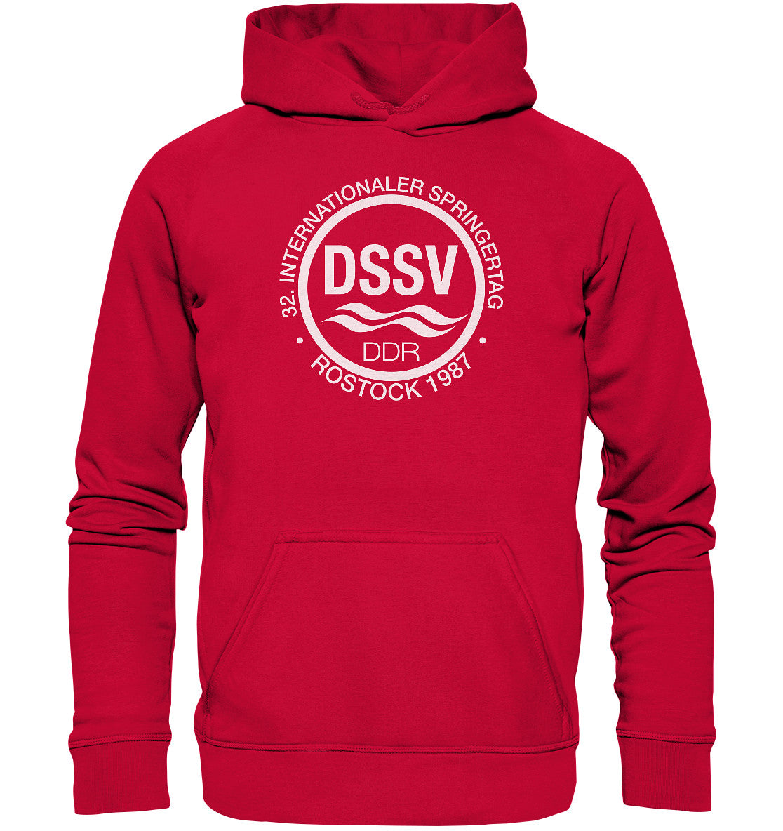 DDR Ostalgie Kapuze / Hoodie Unisex • INTERNATIONALER SPRINGERTAG - ROSTOCK 1987
