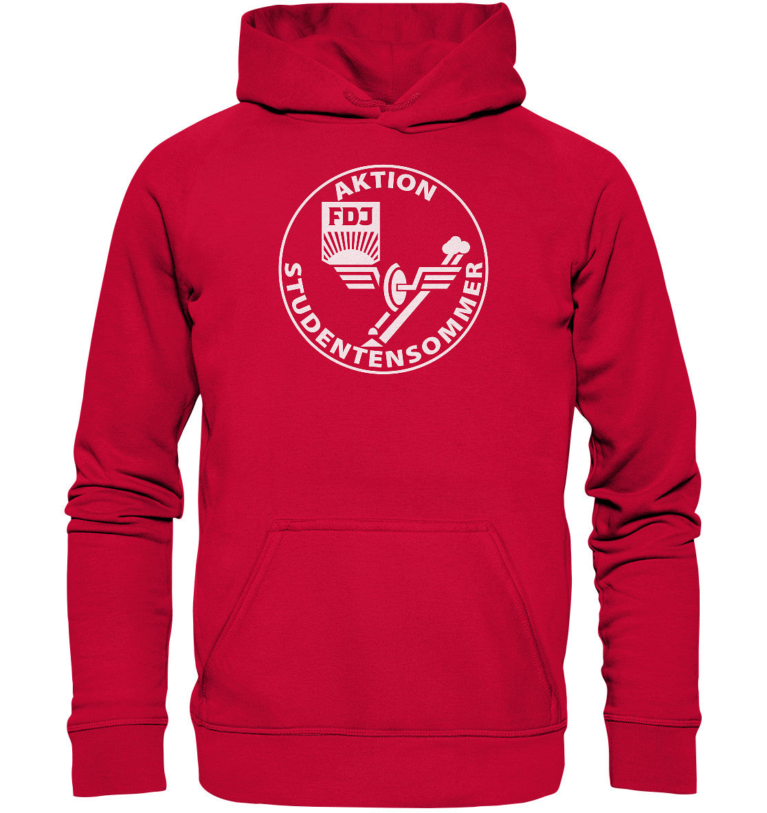 DDR Ostalgie Kapuze / Hoodie Unisex • FDJ AKTION STUDENTENSOMMER