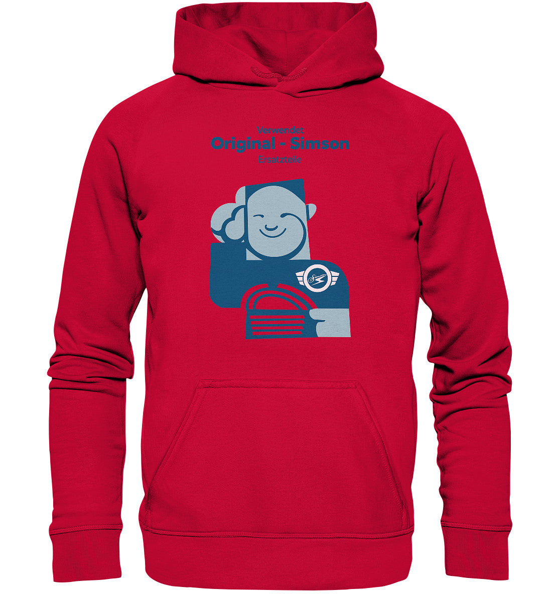 DDR Ostalgie Kapuze / Hoodie Unisex • WERKSTATT-WERBUNG SIMSON-ERSATZTEILE