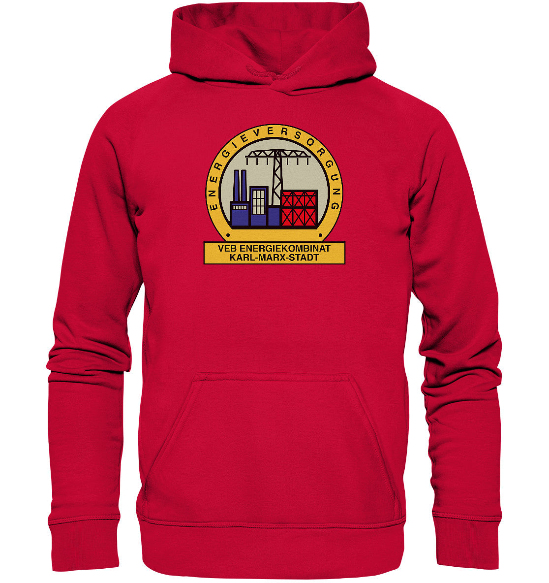 DDR Ostalgie Kapuze / Hoodie Unisex • VEB ENERGIEKOMBINAT KARL-MARX-STADT