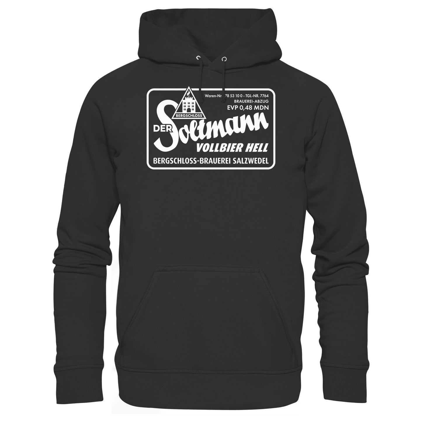 DDR Ostalgie Kapuze / Hoodie Unisex • BERGSCHLOSS SALZWEDEL SOLTMANN BIERE