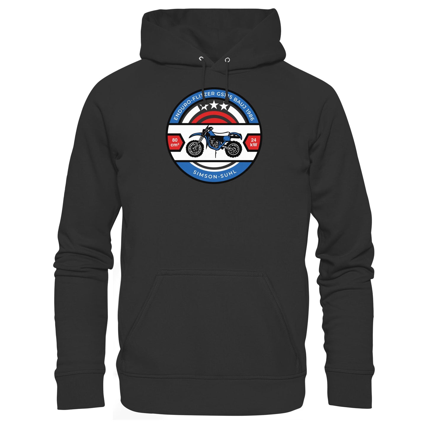 DDR Ostalgie Kapuze / Hoodie Unisex • SIMSON ENDURO GS125 - ORIGINAL BIERDECKEL
