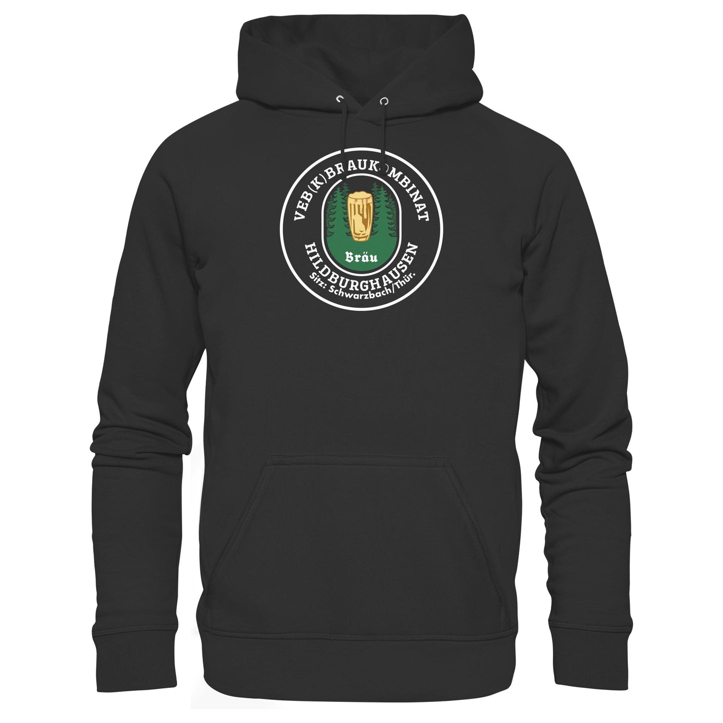 DDR Ostalgie Kapuze / Hoodie Unisex • VEB BRAUKOMBINAT HILDBURGHAUSEN BIER
