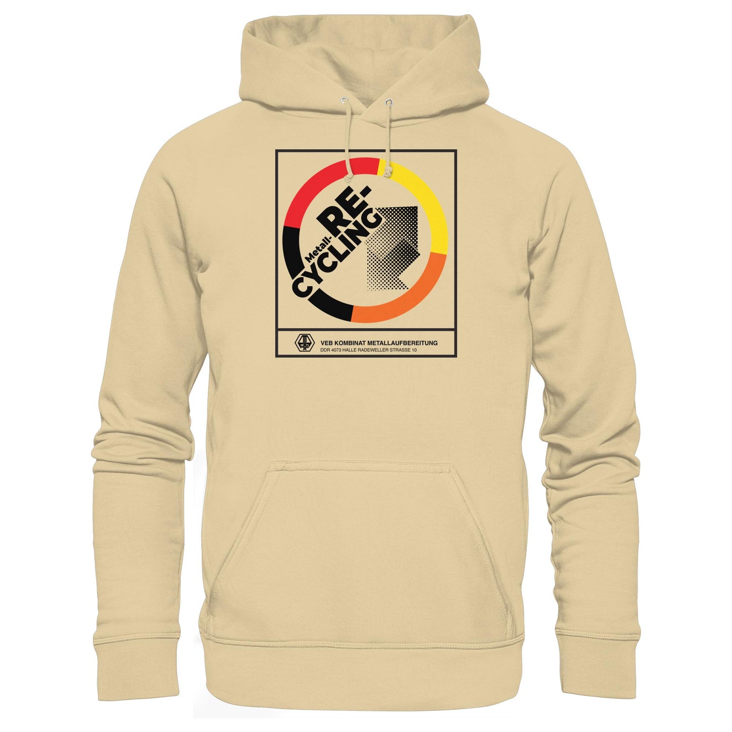 DDR Ostalgie Kapuze / Hoodie Unisex • VEB KOMBINAT METALLAUFBEREITUNG HALLE
