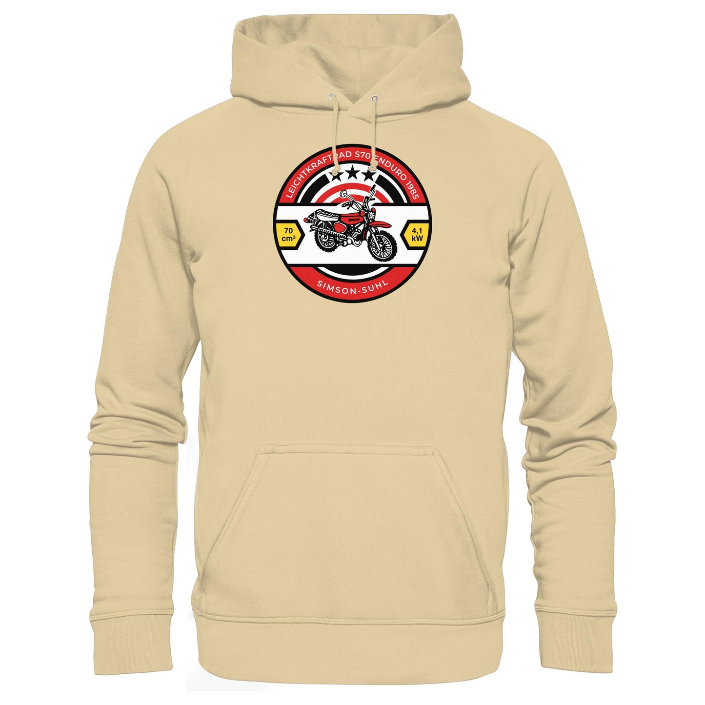 DDR Ostalgie Kapuze / Hoodie Unisex • SIMSON S70 - ORIGINAL BIERDECKEL