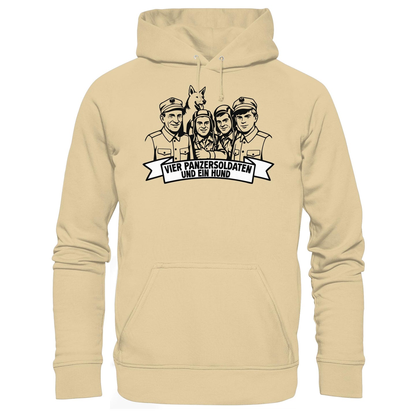 DDR Ostalgie Kapuze / Hoodie Unisex • VIER PANZERSOLDATEN UND EIN HUND