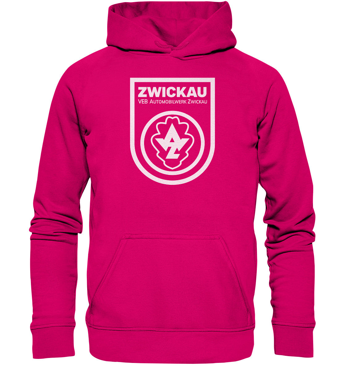 DDR Ostalgie Kapuze / Hoodie Unisex • VEB AUTOMOBILWERK ZWICKAU
