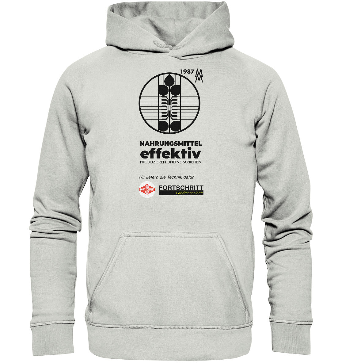 DDR Ostalgie Kapuze / Hoodie Unisex • FORTSCHRITT LANDMASCHINEN - MESSE LEIPZIG 1987