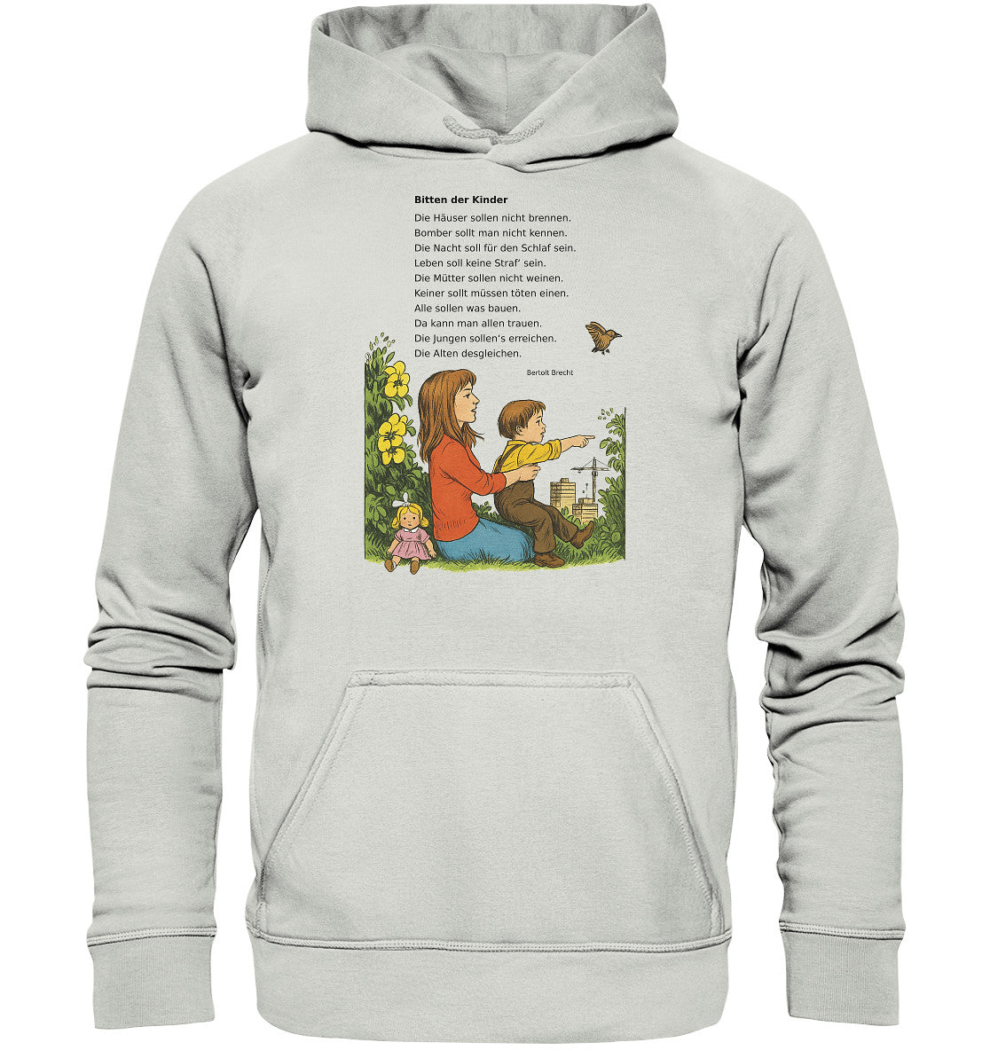 DDR Ostalgie Kapuze / Hoodie Unisex • BITTEN DER KINDER - UNSERE FIBEL