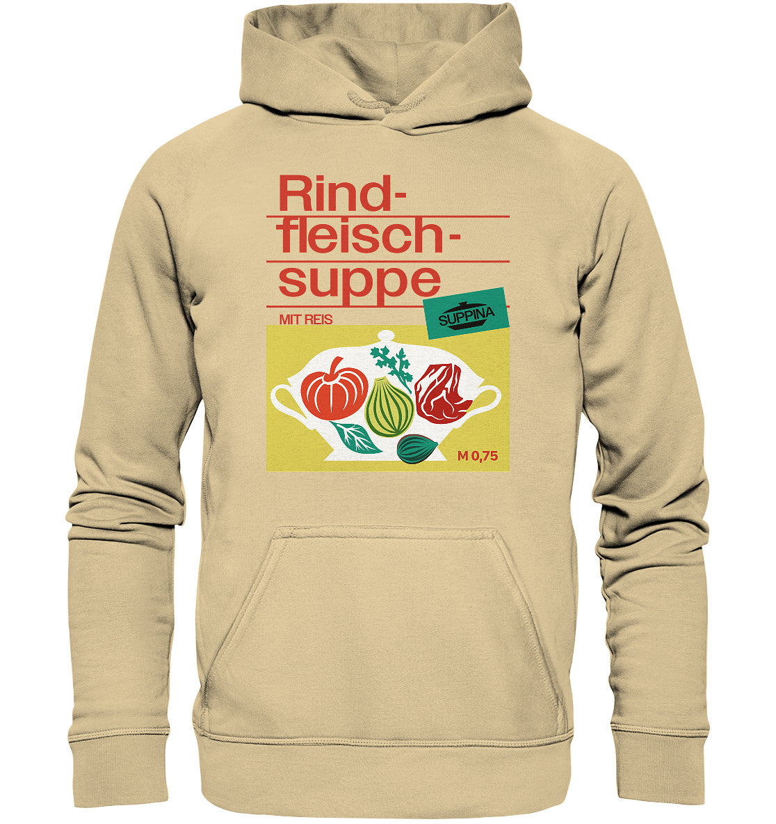 DDR Ostalgie Kapuze / Hoodie Unisex • RINDFLEISCHSUPPE SUPPINA